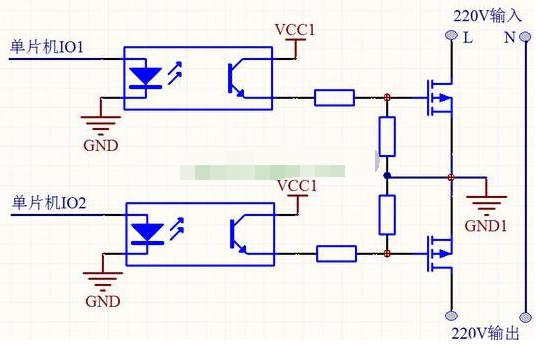如何用单片机控制220V交流电的通断