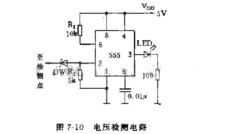 555构成的脉宽检测电路