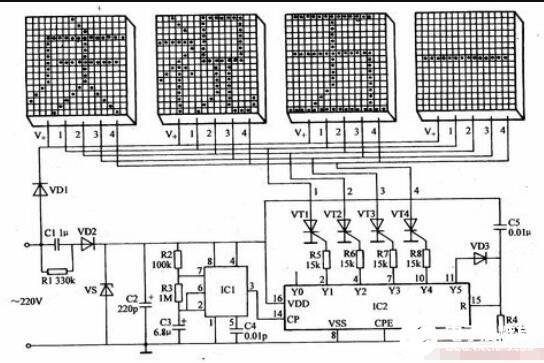 两款led灯具控制器电路图解析