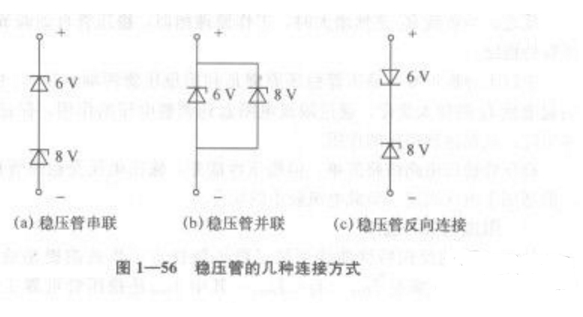 两个稳压二极管串联和并联的问题