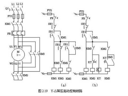星三角降压启动电气原理图画法大全