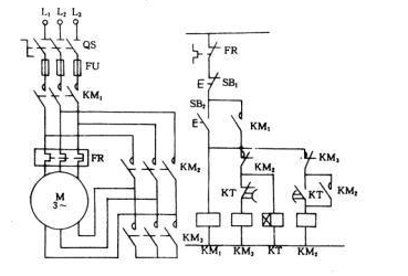 星三角降压启动电气原理图画法大全