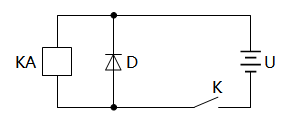 简要分析继电器延緩动作电路