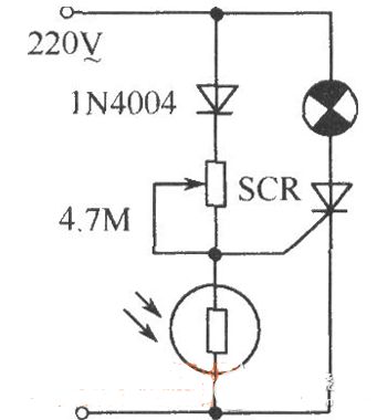 光敏电阻光控灯电路图大全