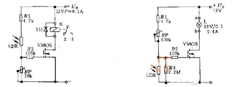 简易光控电路图