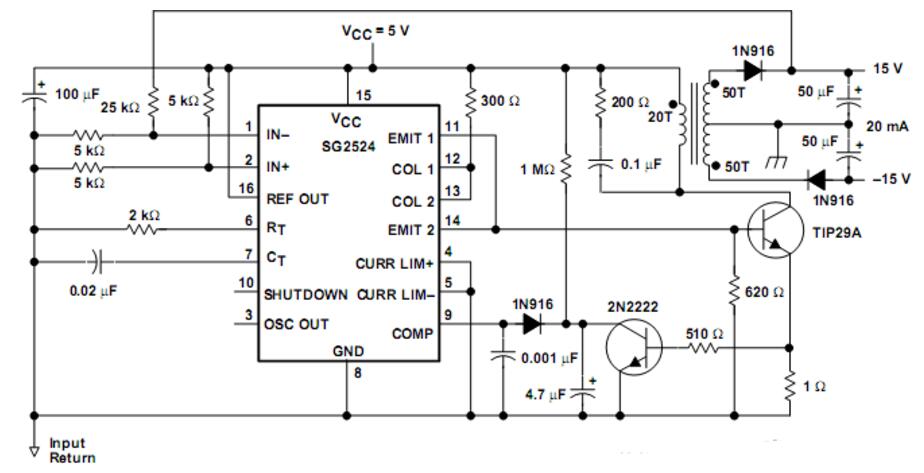 SG3524控制的恒流源电路图
