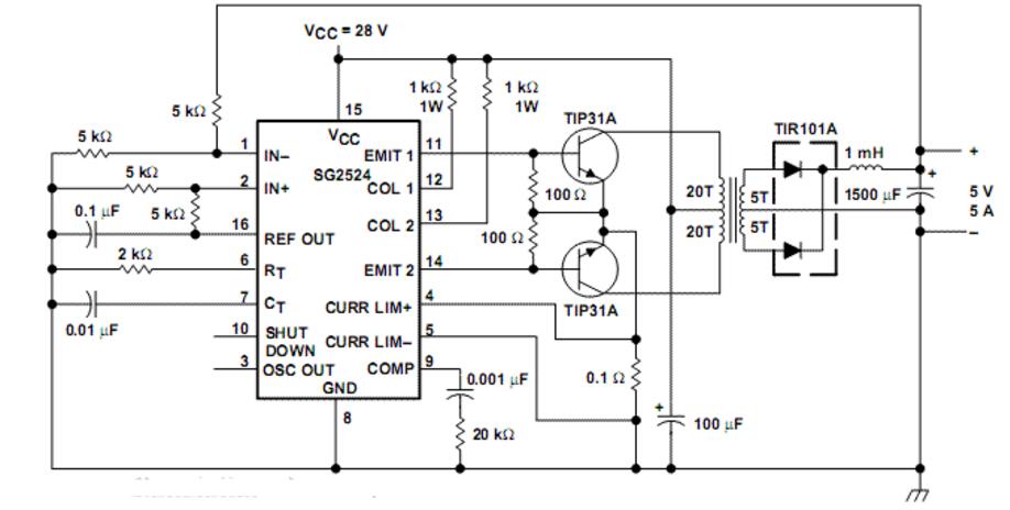 SG3524控制的恒流源电路图