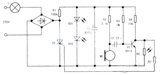 9014制作闪灯电路图大全