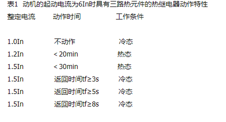 有关热继电器的选择原则