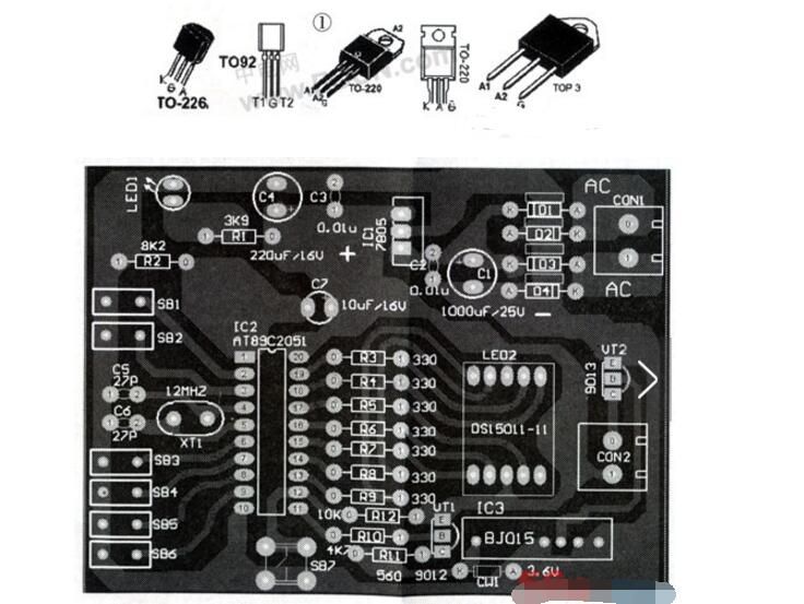 pcb印制板还原电路图案例