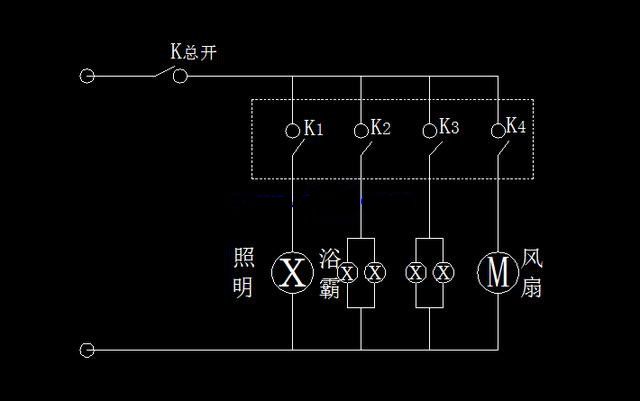 关于浴霸电路图解析