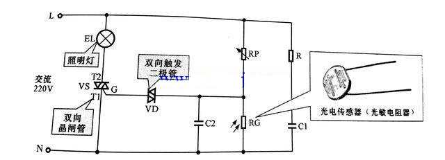 光电传感器控制电路原理图分析