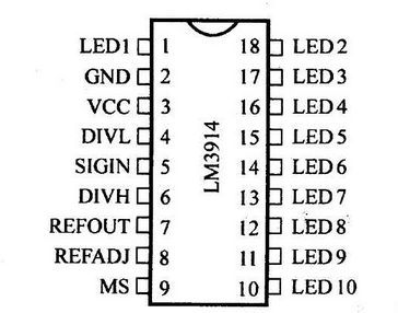 LM3914工作原理及电路接线的应用
