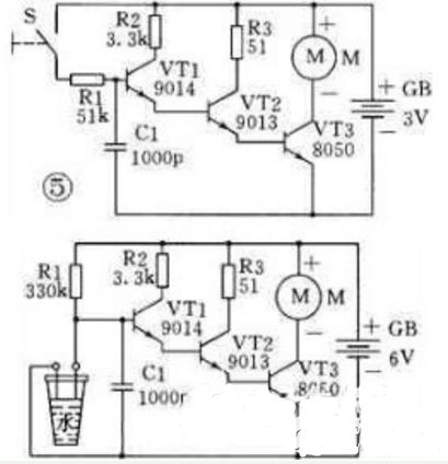 9013三级管开关电路图大全