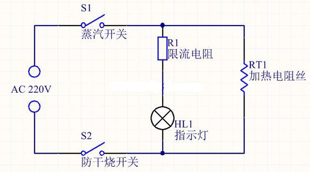 电热水壶电路图原理图解