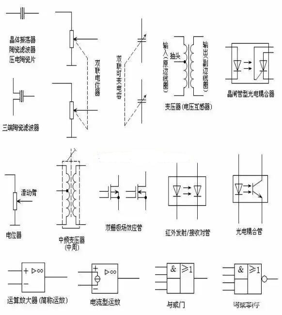 电路图符号大全及对应图片