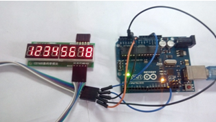 数码管与ARDUINO 开发板的连接使用