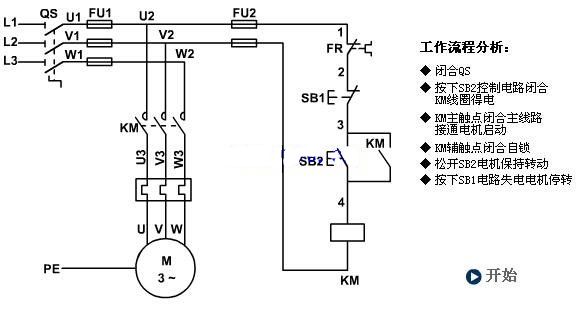 长动控制线路原理图解_长动控制电路图