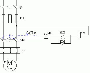 异步电动机全压启动控制线路