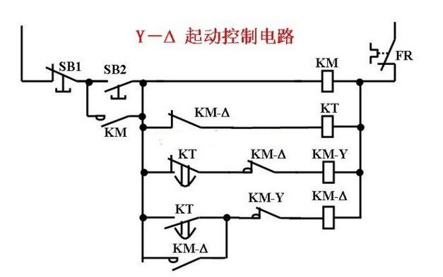 如何实现两地星三角启动电路图