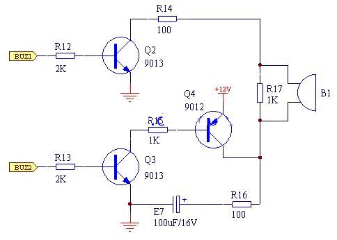 蜂鸣器驱动电路设计原理图讲解