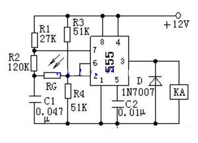 简单的光电控制电路图