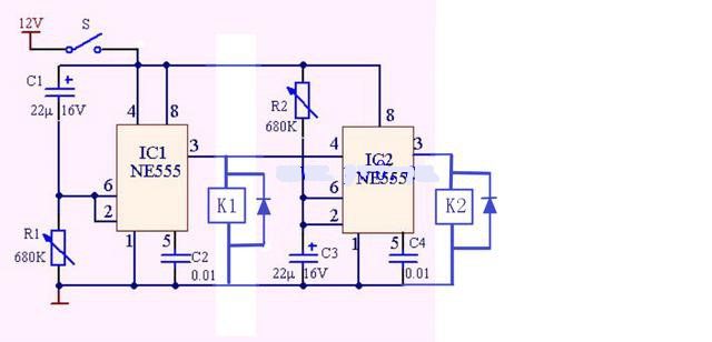 简析延时断电停机电路图