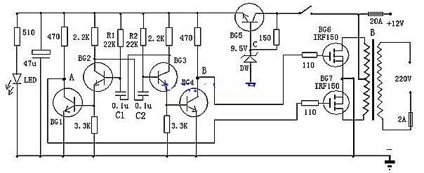 逆变器电路图及工作原理