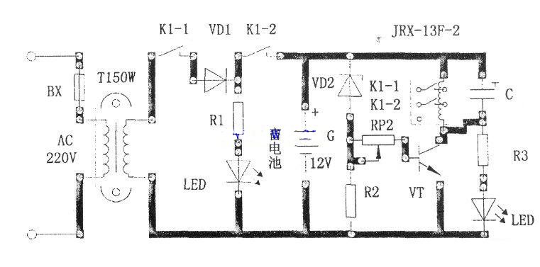 12v充电保护电路图
