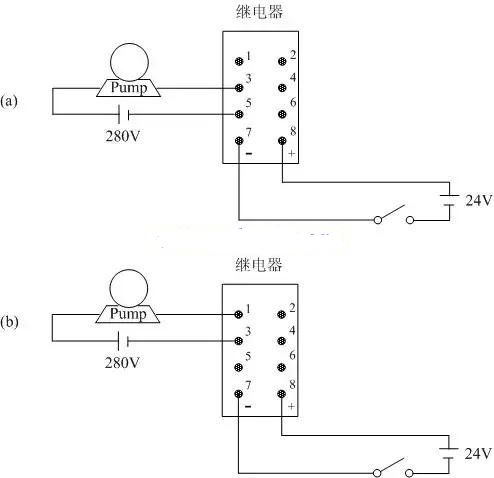 8脚继电器的接线方法图