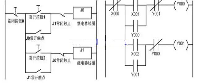 plc常用继电器控制电路图