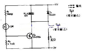 继电器报警电路原理图