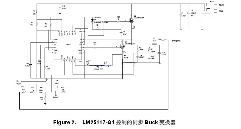 带线路补偿的车载USB充电器电路原理图