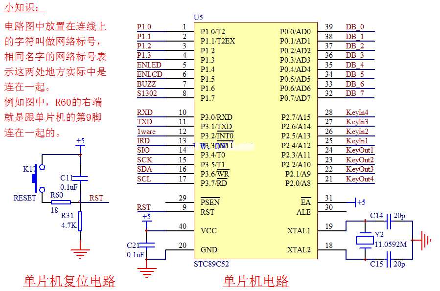 单片机最小系统的组成图解