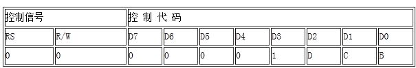 单片机控制lcm液晶模块指令