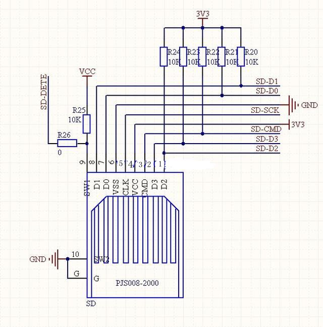 sd卡与单片机接口电路