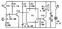 光控式语音报警电路分析