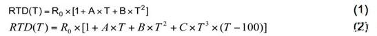 基于RTD电阻和温度之间关系及应用