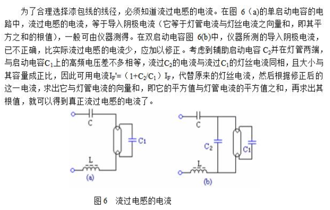 电子镇流器中电感线圈参数的选择与计算