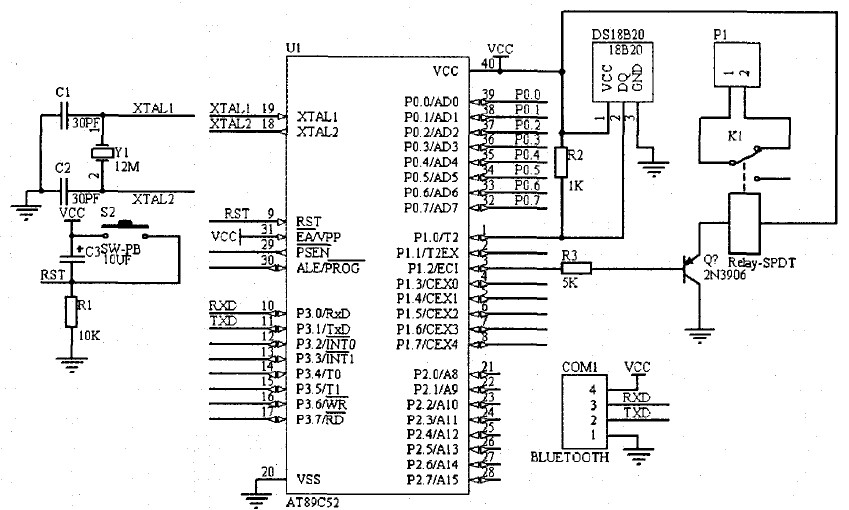 基于AT89S52单片机的温度监测系统的设计