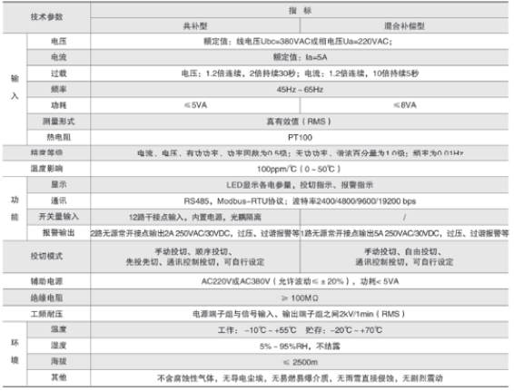 安科瑞液晶显示16路功率因数补偿控制器