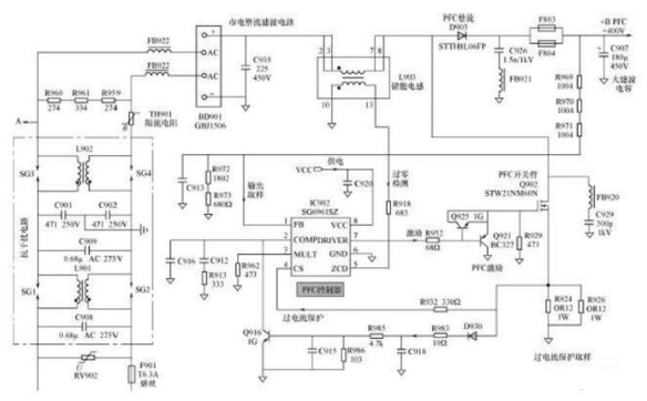 液晶电视电源pfc电路_液晶pfc电路维修技巧