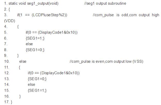 一文解析段码LCD液晶屏驱动方法