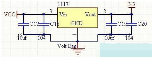 AMS1117的5v转3.3v电路原理