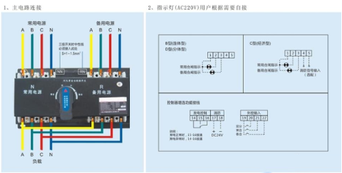 双电源开关工作原理_双电源开关接线实物图