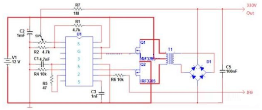 两款irf3205逆变器电路图