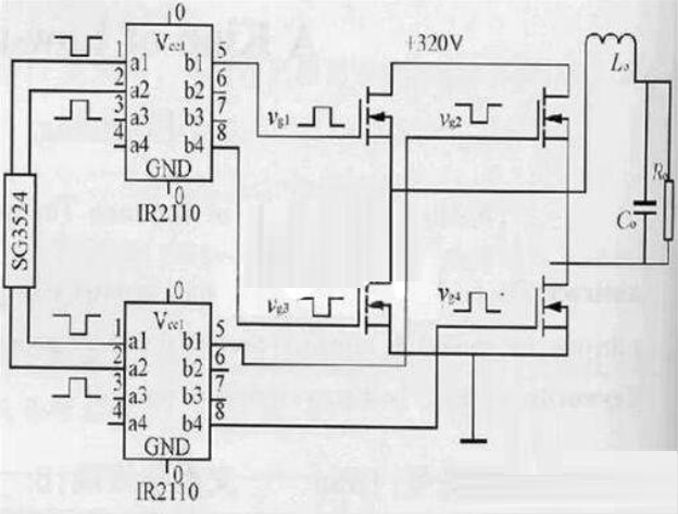 全桥逆变电路图