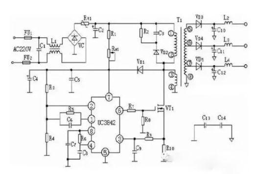 稳压电源、DC-DC电源、开关电源等详细电路图
