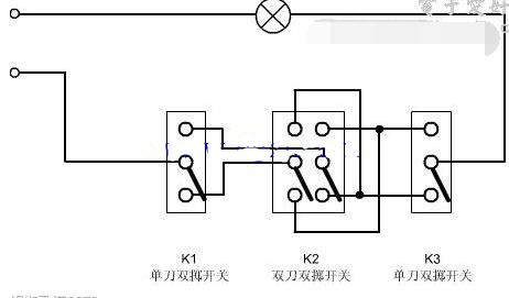 三开双控开关怎么接线?三开双控开关接线图实物图