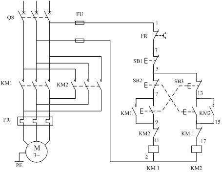 交流接触器接线控制图